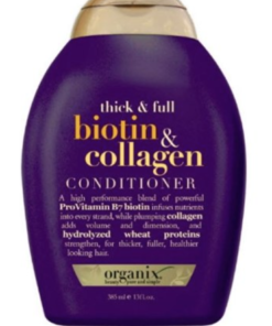 Dầu xả ngăn ngừa rụng tóc Thick & Full Biotin & Collagen Organix 385ml của Mỹ