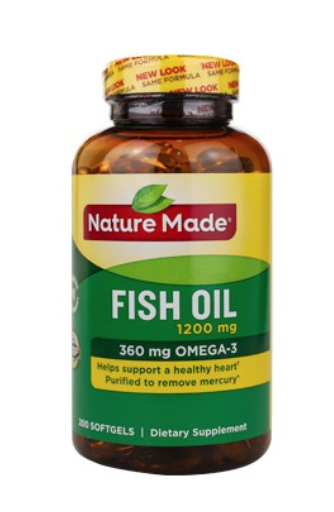 Dầu cá bổ mắt Fish Oil Nature Made của Mỹ