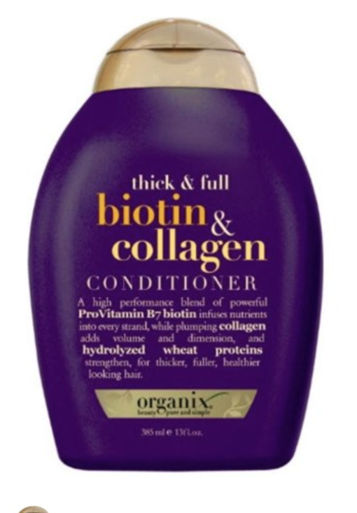 Dầu xả ngăn ngừa rụng tóc Thick & Full Biotin & Collagen Organix 385ml của Mỹ