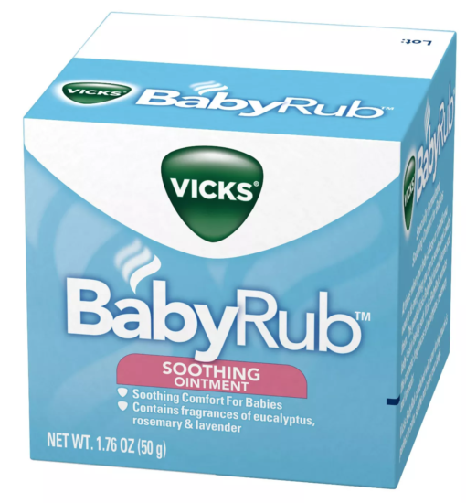 Dầu Bôi Ấm Ngực Vicks BabyRub 50g Của Mỹ
