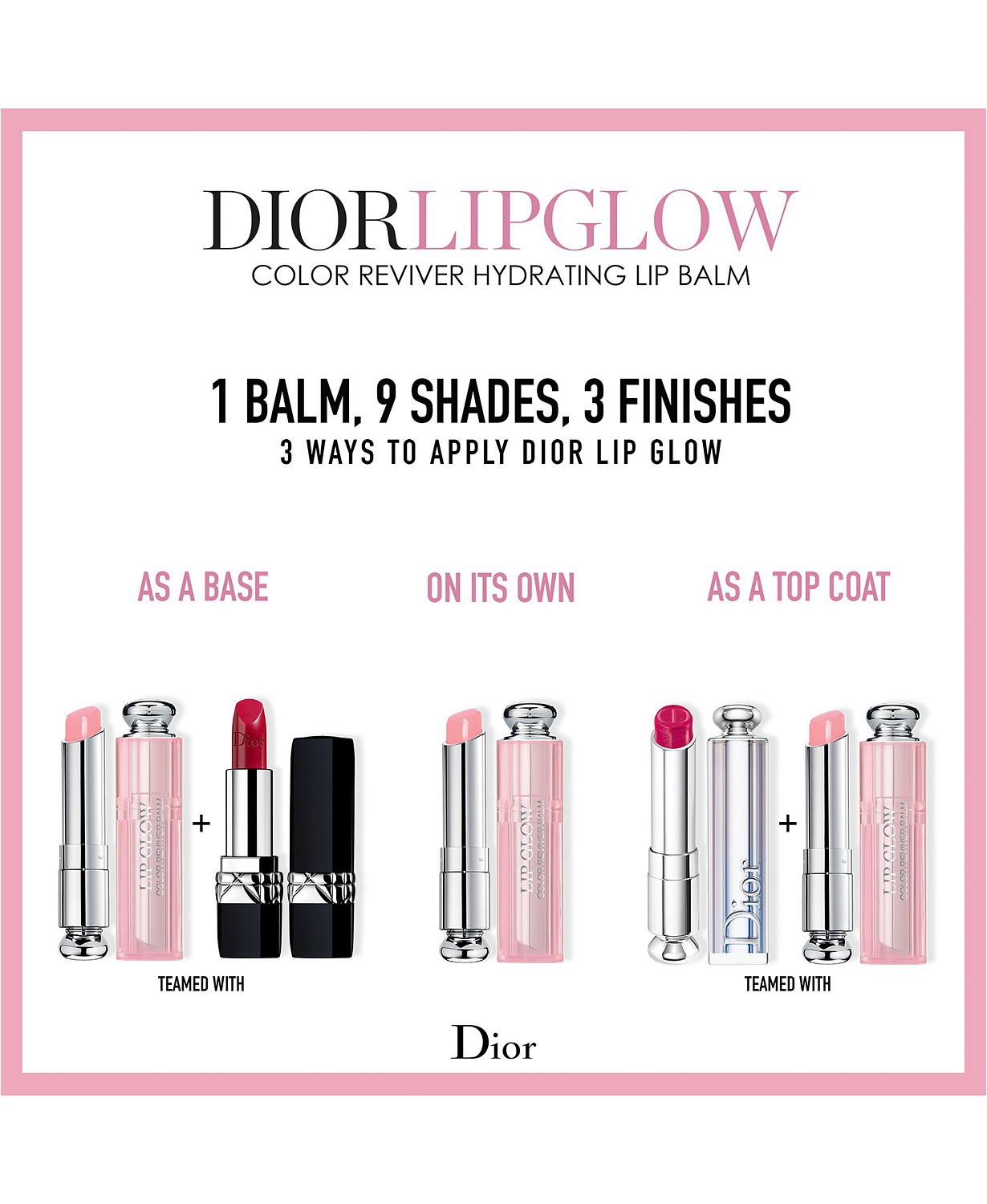 Son dưỡng Dior Addict Lip Glow Color Reviver Balm  Halo Cosmetics  Cửa  hàng mỹ phẩm chính hãng tại Pleiku