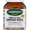 Tuần hoàn máu não Thompson’s Ginkgo 6000mg 60 viên