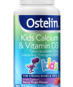 Vitamin D & Calcium Ostelin Kids Cho Bé 90 Viên Của Úc