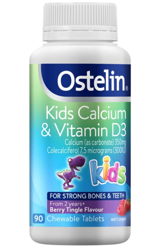 Vitamin D & Calcium Ostelin Kids Cho Bé 90 Viên Của Úc