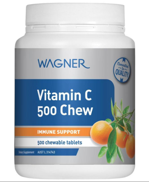 Viên nhai Vitamin C 500mg Wagner Úc